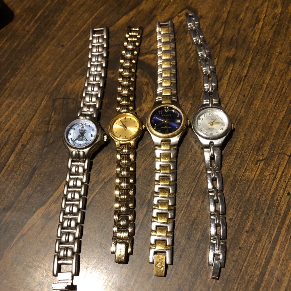Lot of 4 Ladies Dress watches